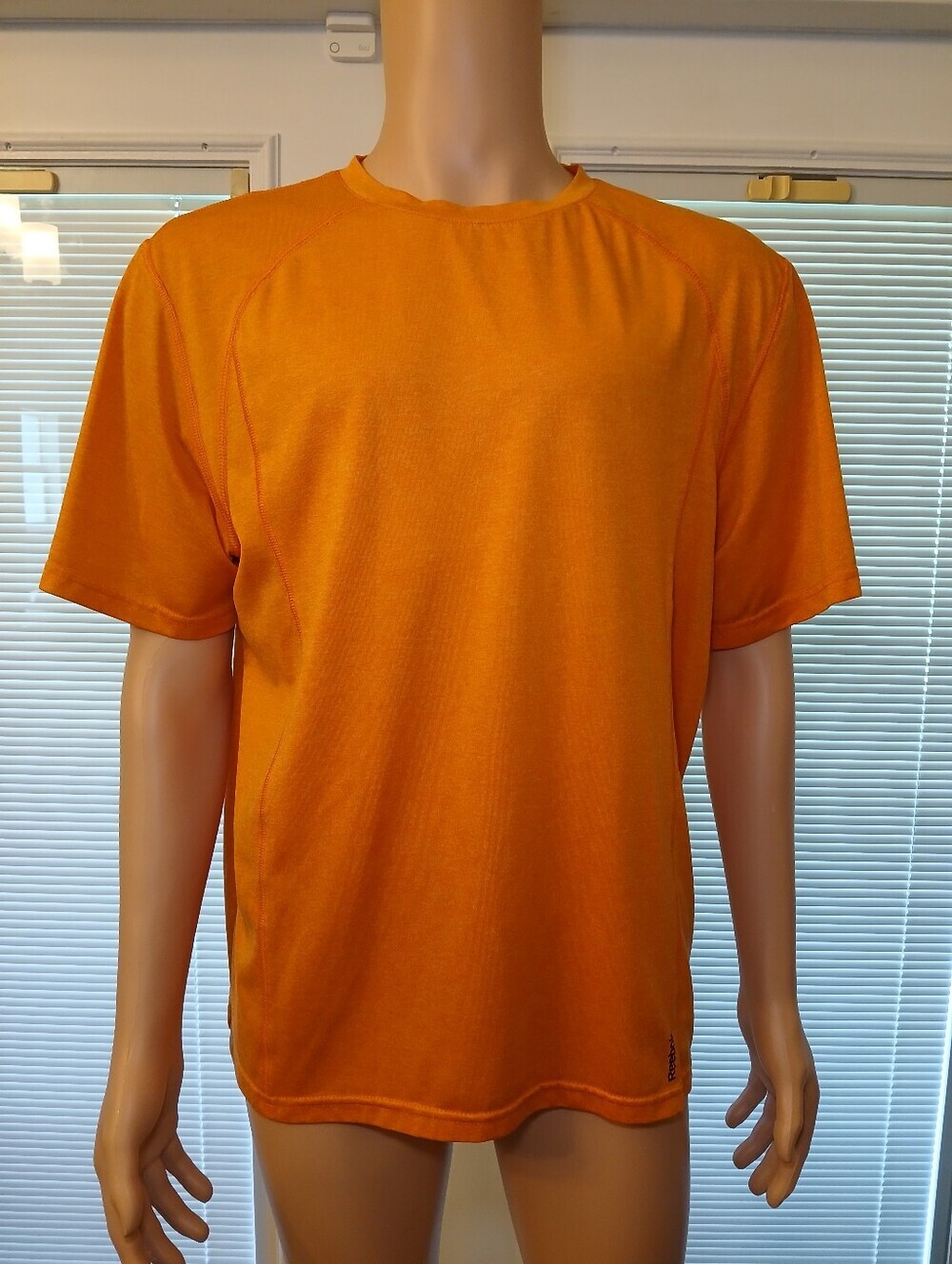 Reebok Orange Short-Sleeve Crew Athletic Tee